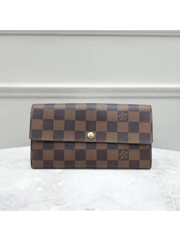 Lux You Damier Sarah Wallet Long - LOUIS VUITTON - BALAAN 1