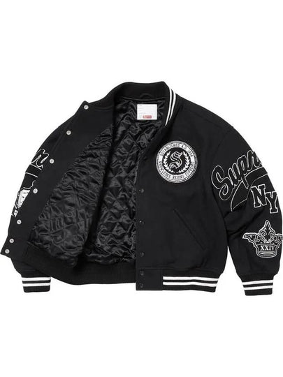 Veritas Varsity Jacket Black - SUPREME - BALAAN 2