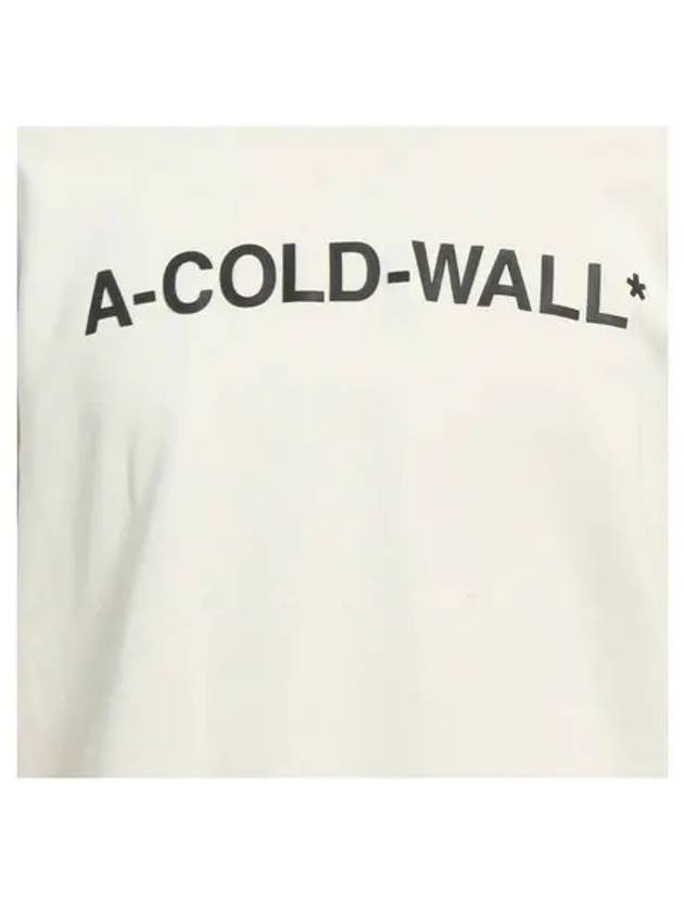 A COLD WALL Men s Ivory Essential Logo Sweatshirt AC221MMT300I - A-COLD-WALL - BALAAN 4