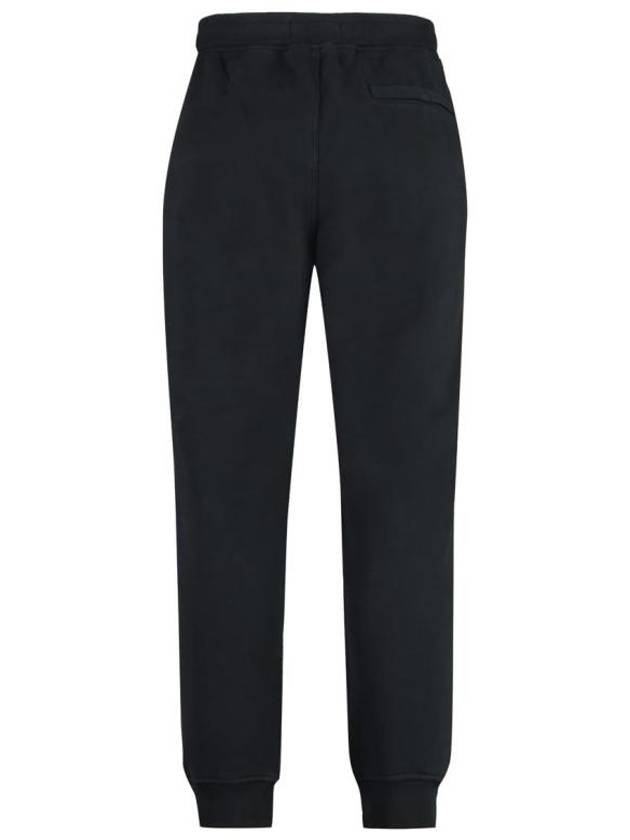 Signature Wappen Patch Cotton Baggy Pants Black - STONE ISLAND - BALAAN 3