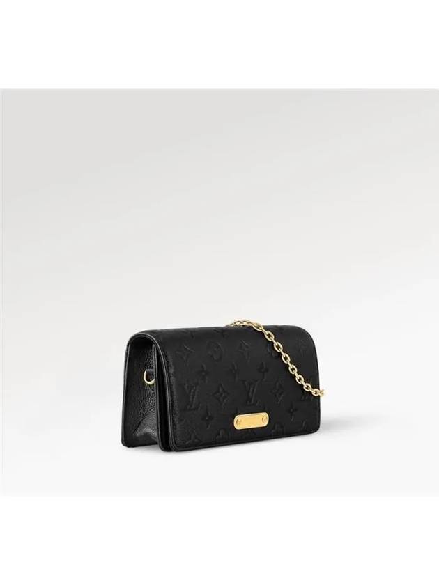 On Chain Lily Monogram Long Wallet Black - LOUIS VUITTON - BALAAN 3