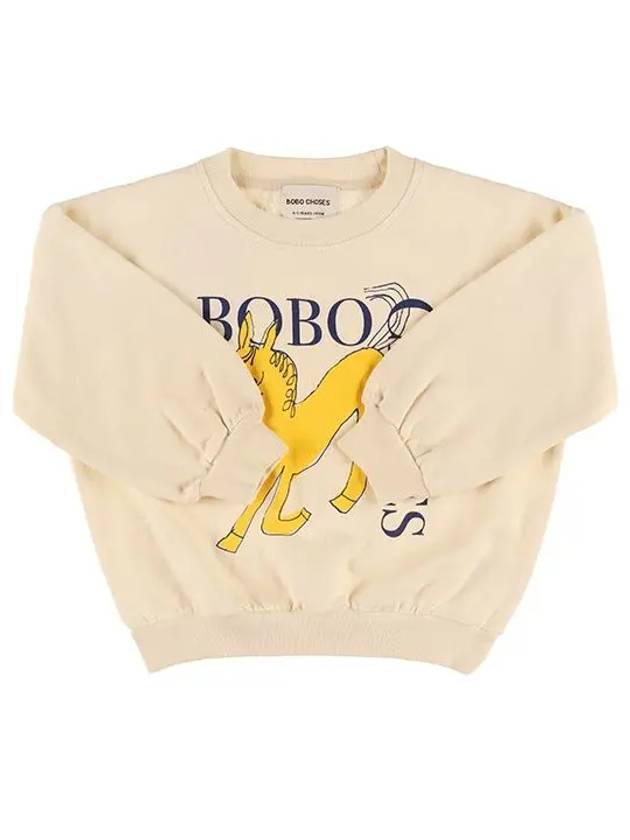 Kids Wonder Horse Sweatshirt Cream - BOBO CHOSES - BALAAN 3