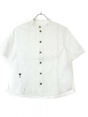 Cotton Blouse White - DIOR - BALAAN 1