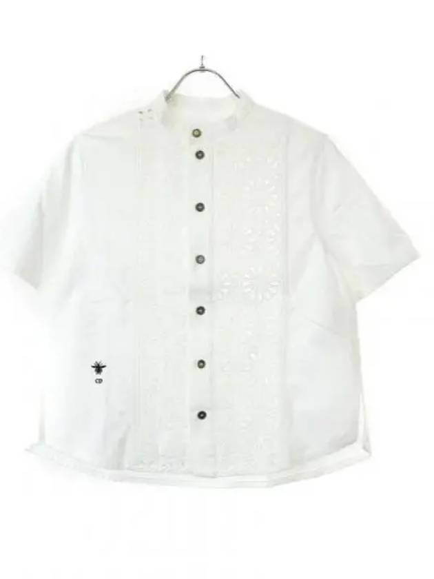 Cotton Blouse White - DIOR - BALAAN 1