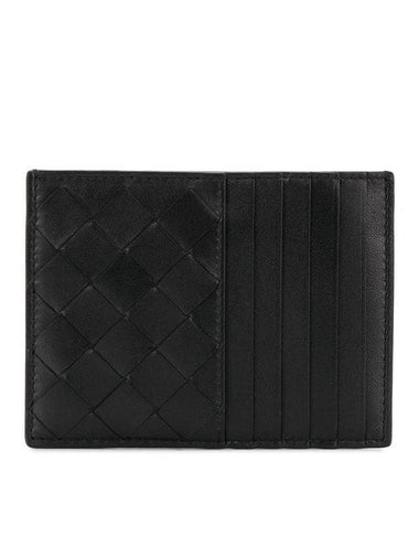 Intrecciato Card Wallet Black - BOTTEGA VENETA - BALAAN 1