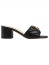 Double G Slide Sandal Heels Black - GUCCI - BALAAN 2