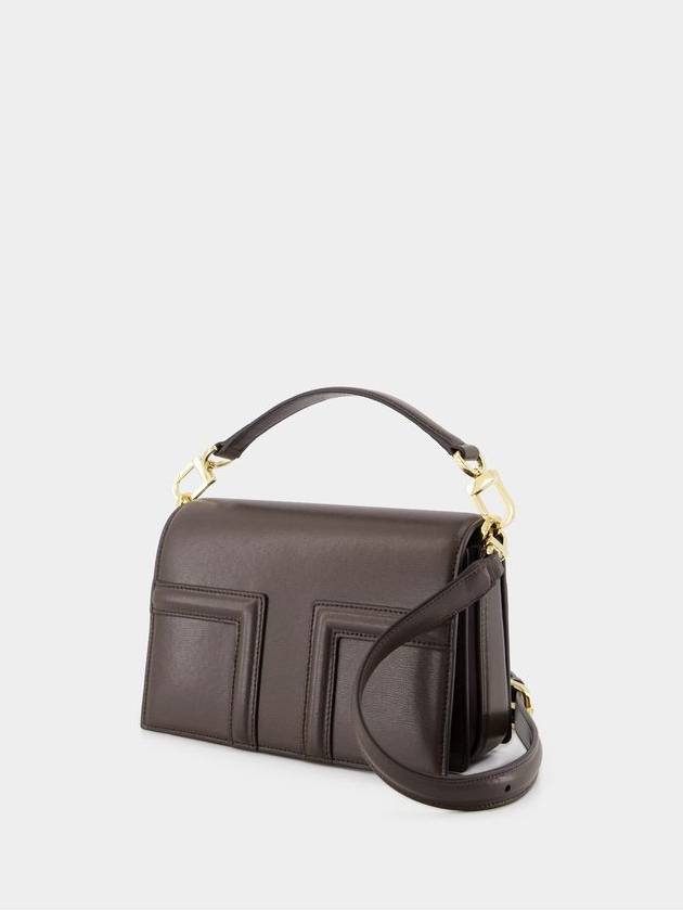 Mini T-Flap Bag - TOTEME - Leather - Brown - TOTEME - BALAAN 2