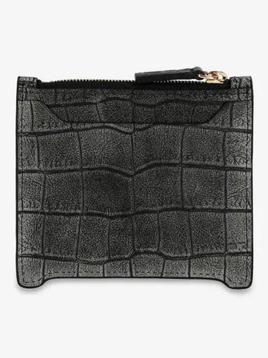 Leather Zipper Card Holder Black PFMO0112U1P803500N99 - MARNI - BALAAN 1