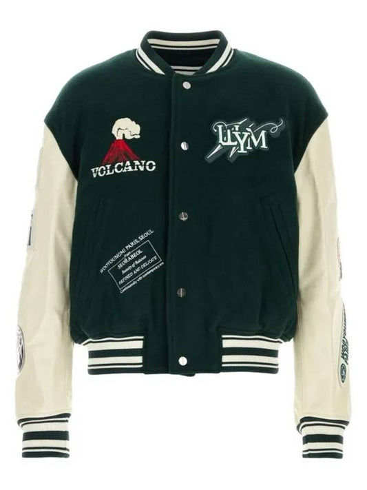 Volcano Varsity Bomber Jacket Green - WOOYOUNGMI - BALAAN 2