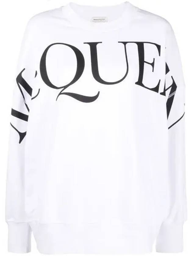 Logo Sweatshirt White - ALEXANDER MCQUEEN - BALAAN 2