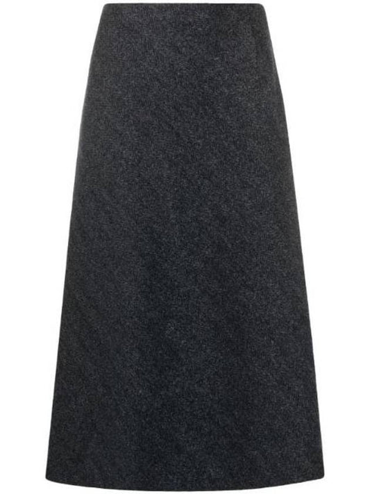 Herringbone A-Line Skirt Grey - MAISON MARGIELA - BALAAN 1