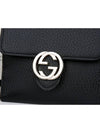 GG Interlocking Half Wallet Black - GUCCI - BALAAN 3