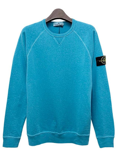 OLD Treatment Wappen Patch Crew Neck Sweatshirt Light Blue - STONE ISLAND - BALAAN 2