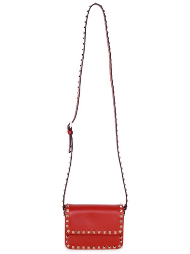 Rockstud Flap Crossbody Bag LW2B0104BOL BRO Red - VALENTINO - BALAAN 6