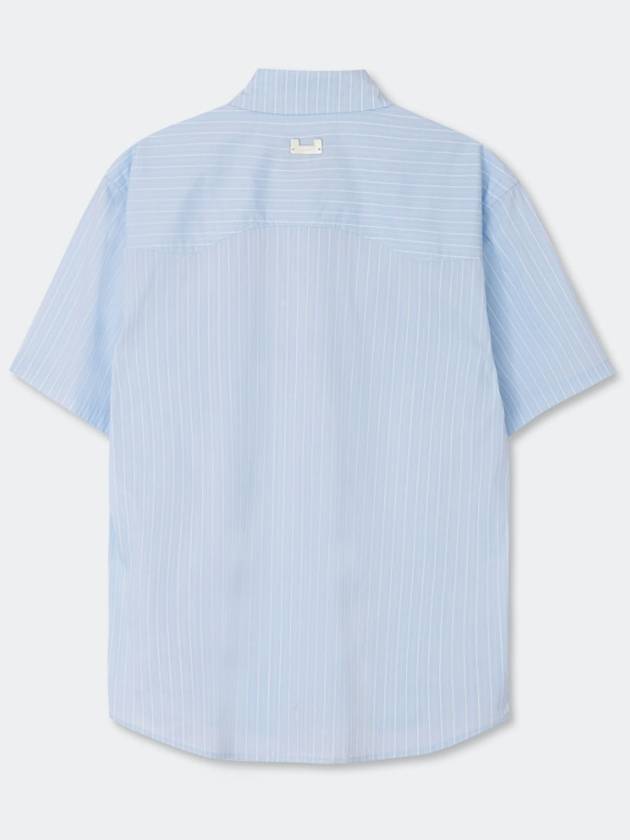 Western Stripe Pattern Shirt_Sky Blue_W - KINETO - BALAAN 4