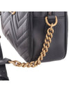 GG Marmont Matelasse Small Chain Shoulder Bag Black - GUCCI - BALAAN 3