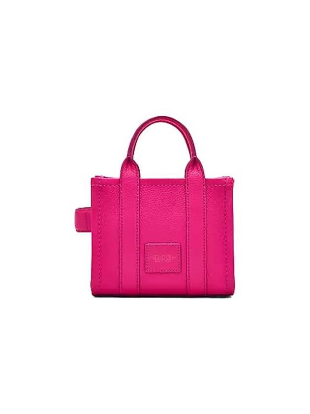 Mini Micro Leather Tote Bag Fuchsia - MARC JACOBS - BALAAN 3