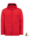 Compass Embroidered Hooded Jacket Red - STONE ISLAND - BALAAN 2