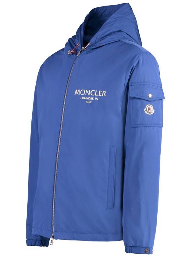 Granero short down hooded zip up blue - MONCLER - BALAAN 4