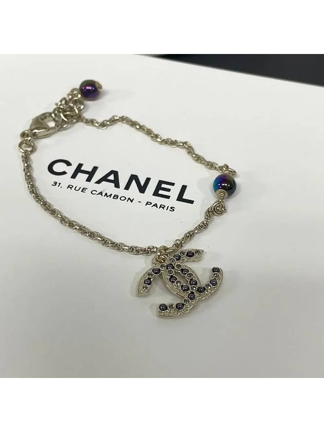 CC logo pearl black cubic bracelet Cambon edition AB7345 - CHANEL - BALAAN 1