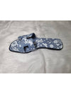 Oran Sandals Slippers Bandana Blue H241061Z1D - HERMES - BALAAN 5