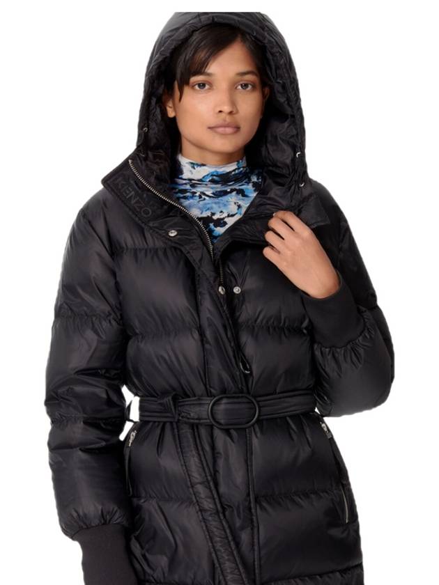 Belted puffa long padding black 2OU046 - KENZO - BALAAN 6