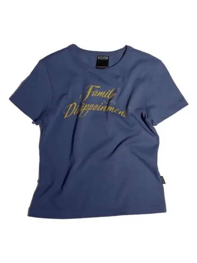 Family Disappointment Short Sleeve T Shirt Vintage Blue - SCULPTOR - BALAAN 1