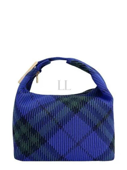 Peg Medium Check Pattern Duffel Bag Blue - BURBERRY - BALAAN 2