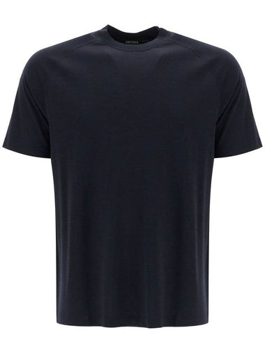 wool jersey t-shirt for men - ERMENEGILDO ZEGNA - BALAAN 1