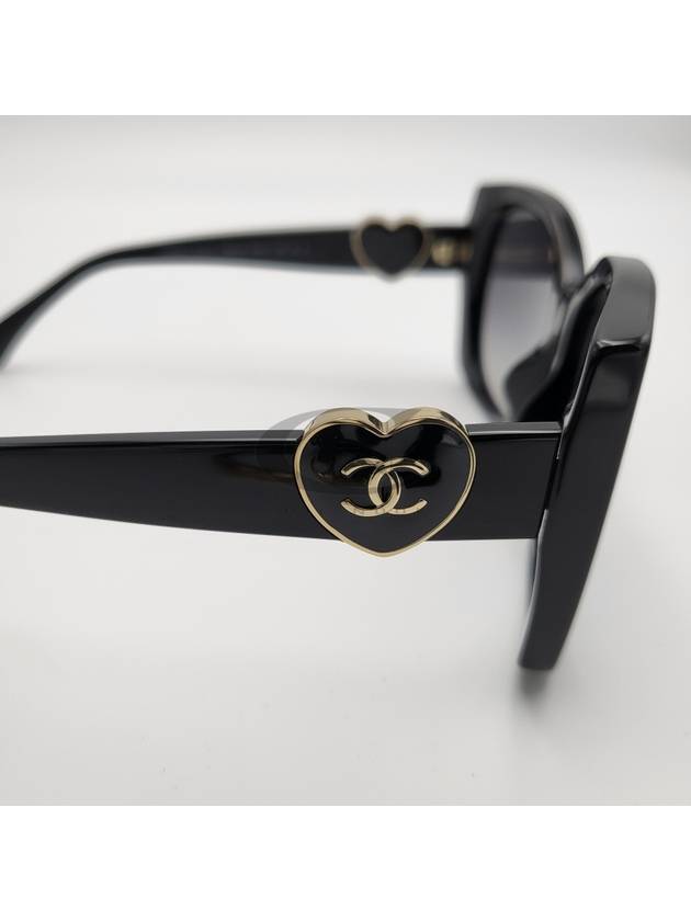 Square Sunglasses Acetate Black Frame Asian Fit - CHANEL - BALAAN 11