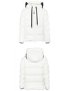 Men's Odart Hooded Lettering Down Short Padding Cream White - MONCLER - BALAAN 5