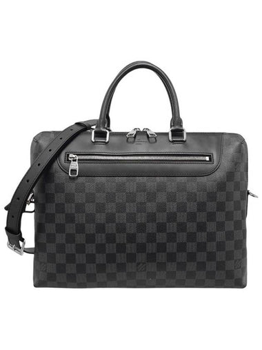 Women s N48260 Damier Graphite Canvas Porte Documung Jour Tote Bag Strap Built in Chip - LOUIS VUITTON - BALAAN 1