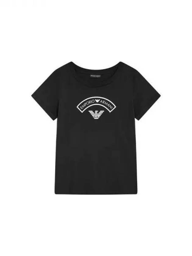 UNDERWEAR Women s Eagle Logo Lounge T Shirt Black 270222 - EMPORIO ARMANI - BALAAN 1