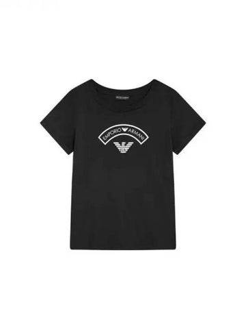 UNDERWEAR Women s Eagle Logo Lounge T Shirt Black 270222 - EMPORIO ARMANI - BALAAN 1