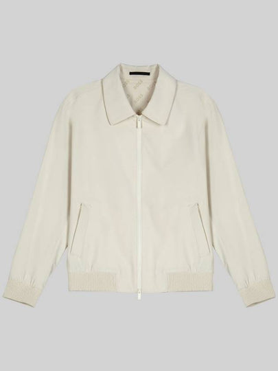 Performance Slim Fit Stretch Water-Resistant Fabric Jacket Ivory - HUGO BOSS - BALAAN 2