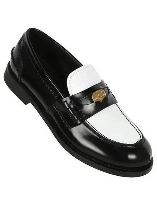 MIU leather penny loafer 270771 - MIU MIU - BALAAN 1