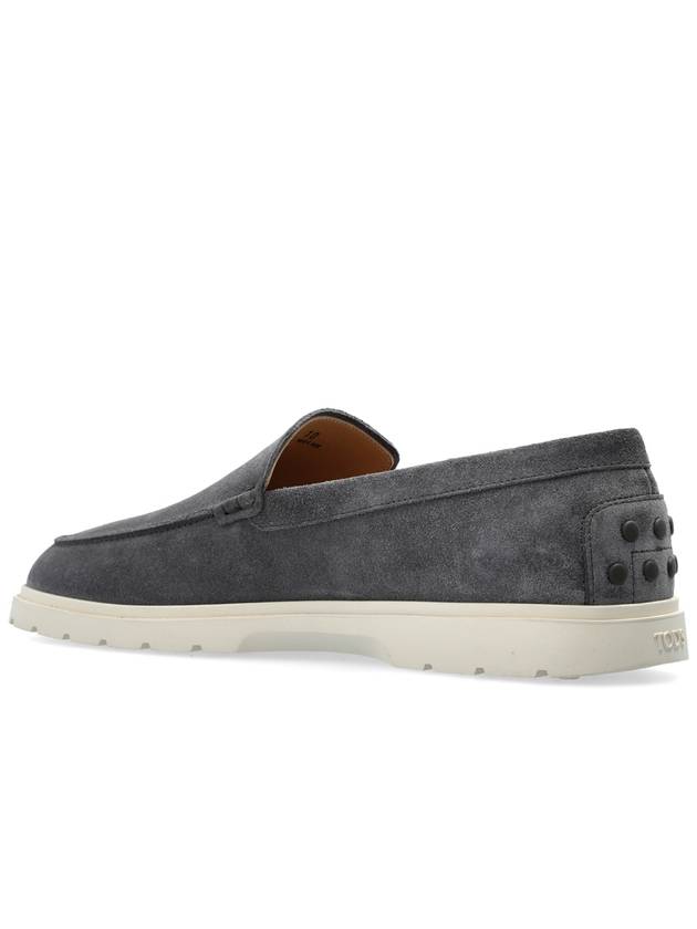 Tod’s Suede Loafers Shoes, Men's, Grey - TOD'S - BALAAN 5