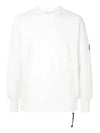 Lens Wappen Zipper Panel Sweatshirt White - CP COMPANY - BALAAN 2