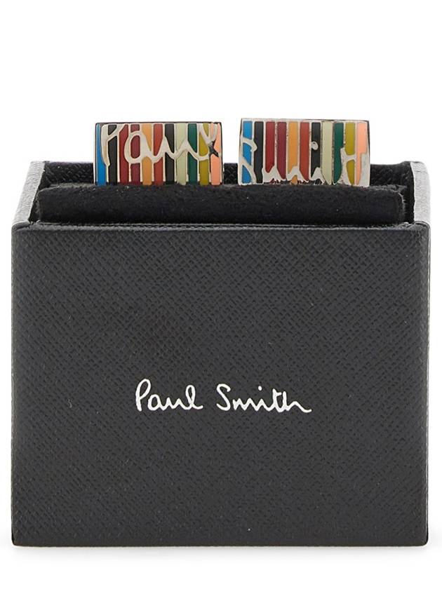 Signature Striped Logo Cufflinks - PAUL SMITH - BALAAN 4