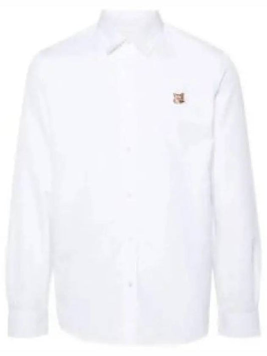 Fox Head Long Sleeve Shirt White - MAISON KITSUNE - BALAAN 2