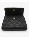 Boy Caviar Vintage Gold Half Wallet Black - CHANEL - BALAAN 4