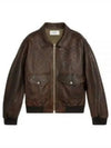 Aviator Blouson Jacket Dark Brown - CELINE - BALAAN 2