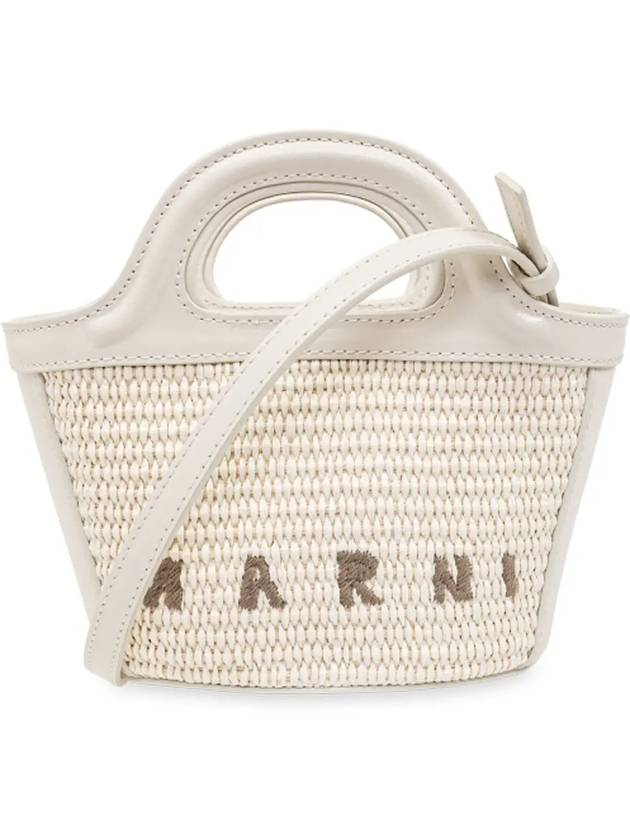 Rattan Micro Tropicalia Cross Bag White - MARNI - BALAAN 3