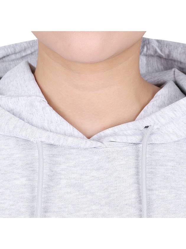 Logo Print Cotton Hoodie Light Grey - MSGM - BALAAN 6