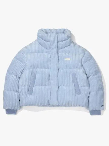 Diadora corduroy cropped duck down jacket women s SKY BLUE - DIADORA - BALAAN 1