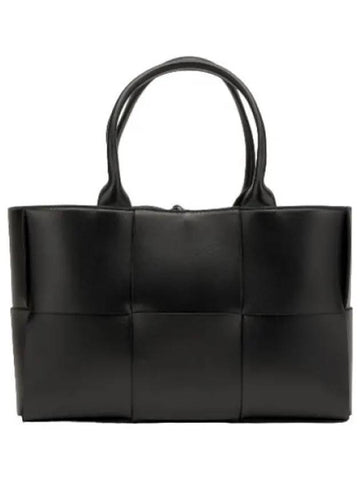 Small Arco Tote Bag Black Handbag - BOTTEGA VENETA - BALAAN 1