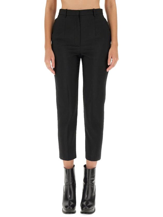 straight pants black - ALEXANDER MCQUEEN - BALAAN 2