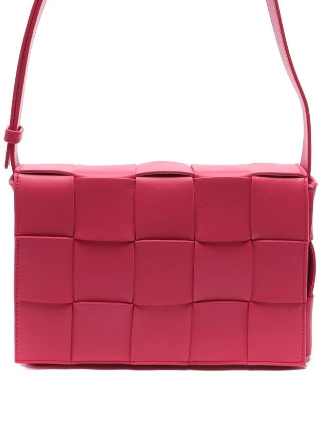 Intrecciato Cassette Cross Bag Cranberry - BOTTEGA VENETA - BALAAN 3