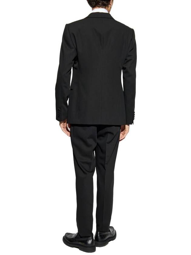 Wool Tuxedo Suit Black - EMPORIO ARMANI - BALAAN 4