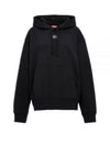 S Macs Logo Hoodie Black - DIESEL - BALAAN 2